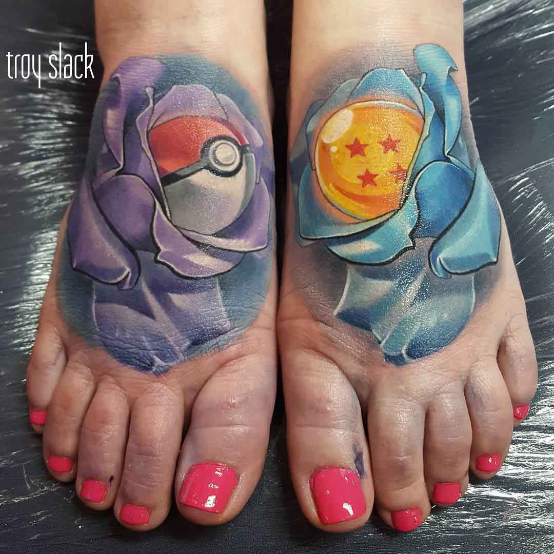 cute tattoos on feet