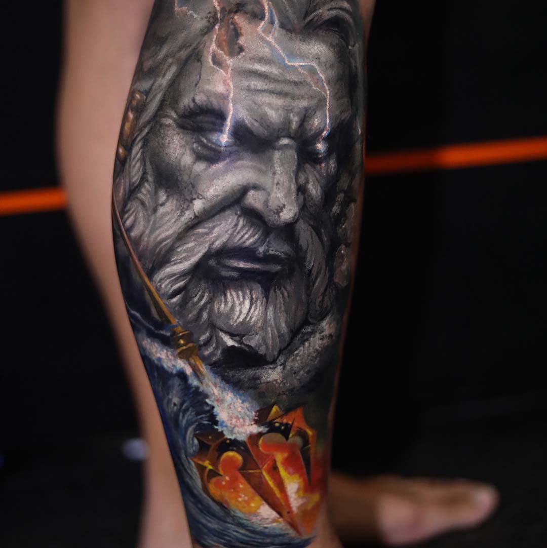 Neptune Tattoo on Arm  Best Tattoo Ideas Gallery