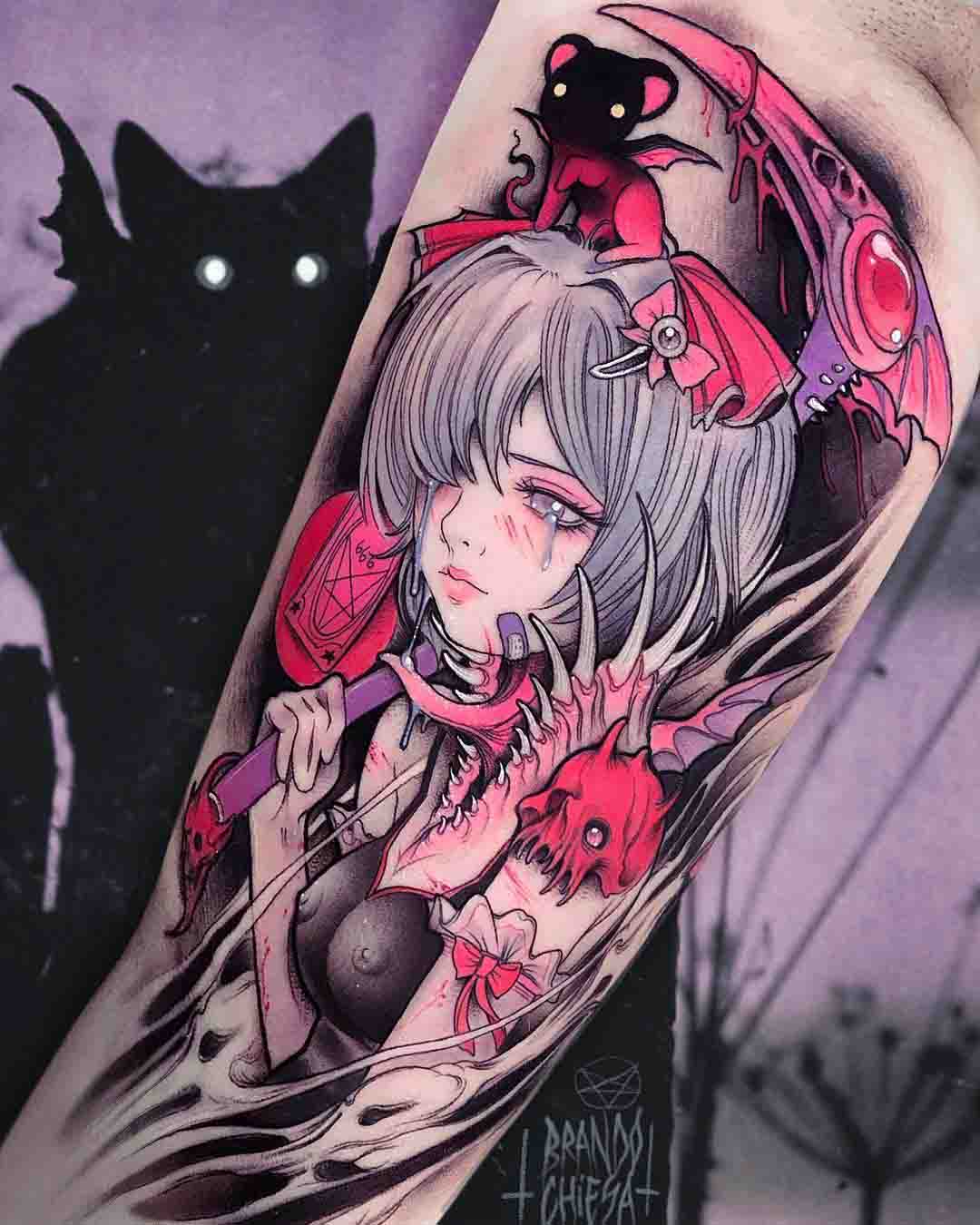 anime tattoo reaper