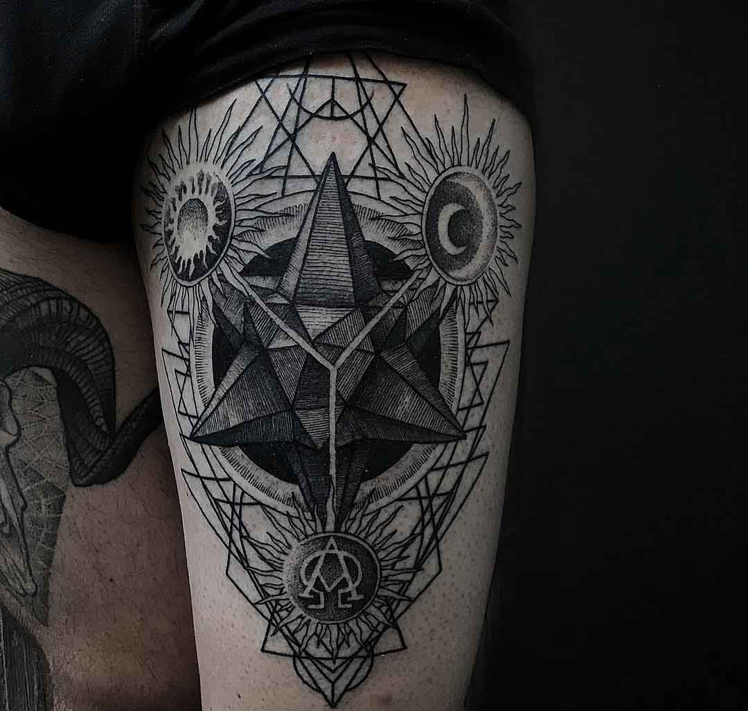thigh tattoo connections