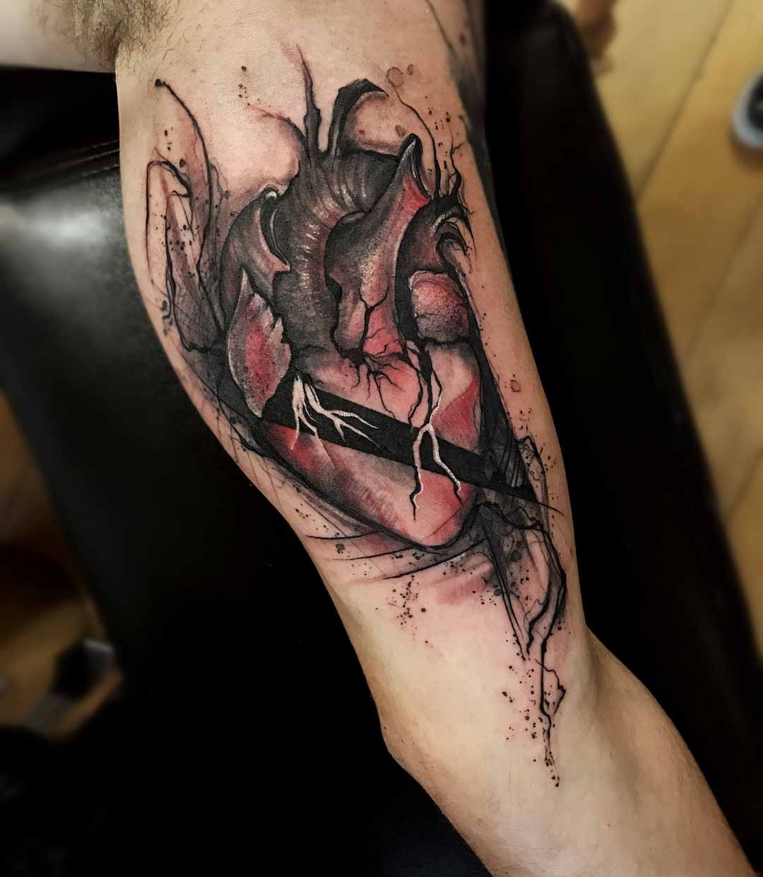 heart tattoo on arm
