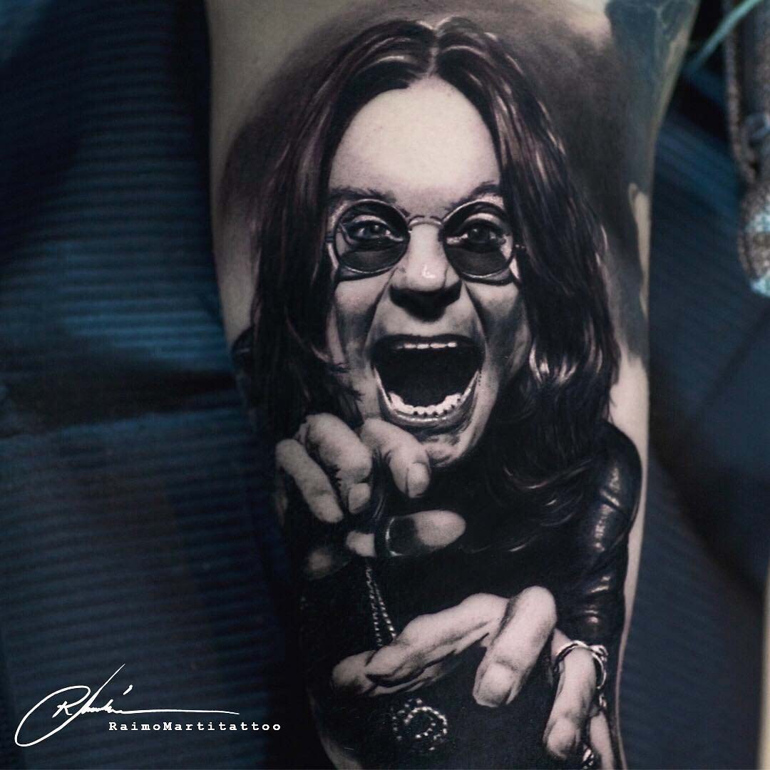 Pictures Of Some Of Ozzy Osbourne Tattoos