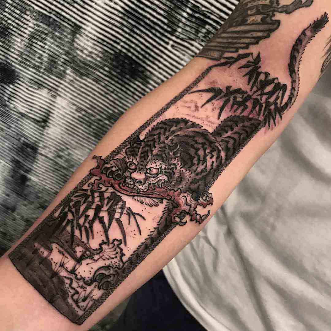 Japanese Tiger Tattoo on Arm - Best Tattoo Ideas Gallery
