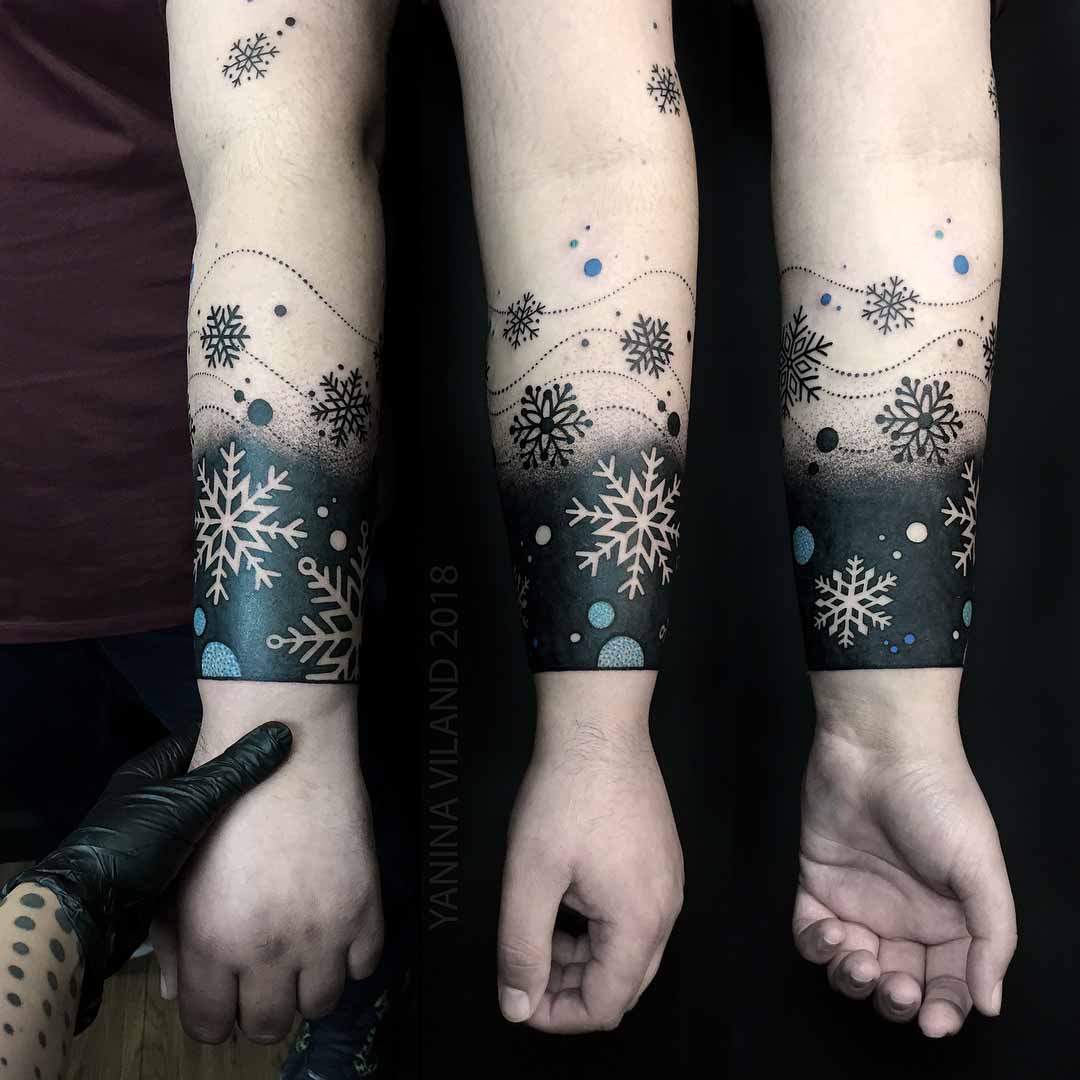 wristband tattoo snow