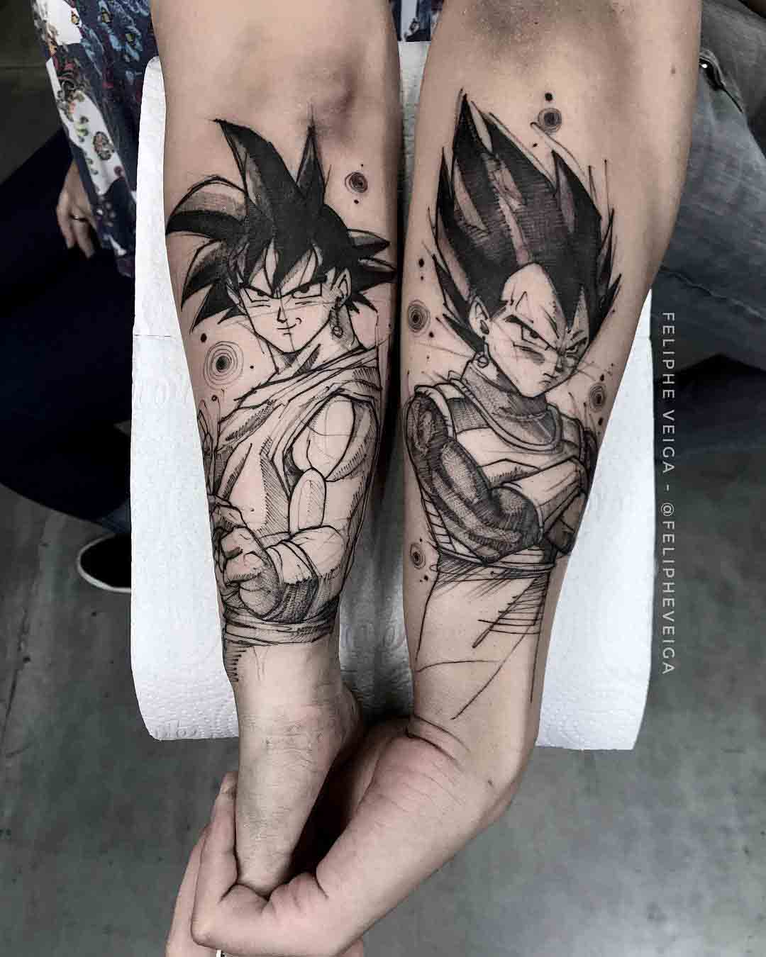 Dragon Ball Z Tattoo for Couple - Best Tattoo Ideas Gallery