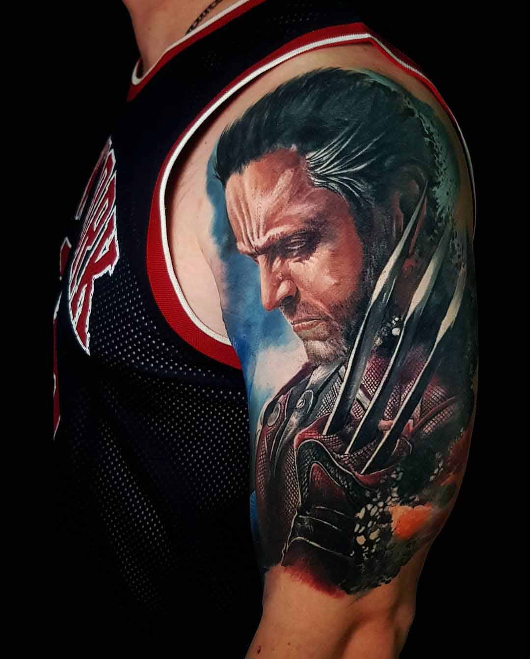 shoulder tattoo Wolverine Marvel