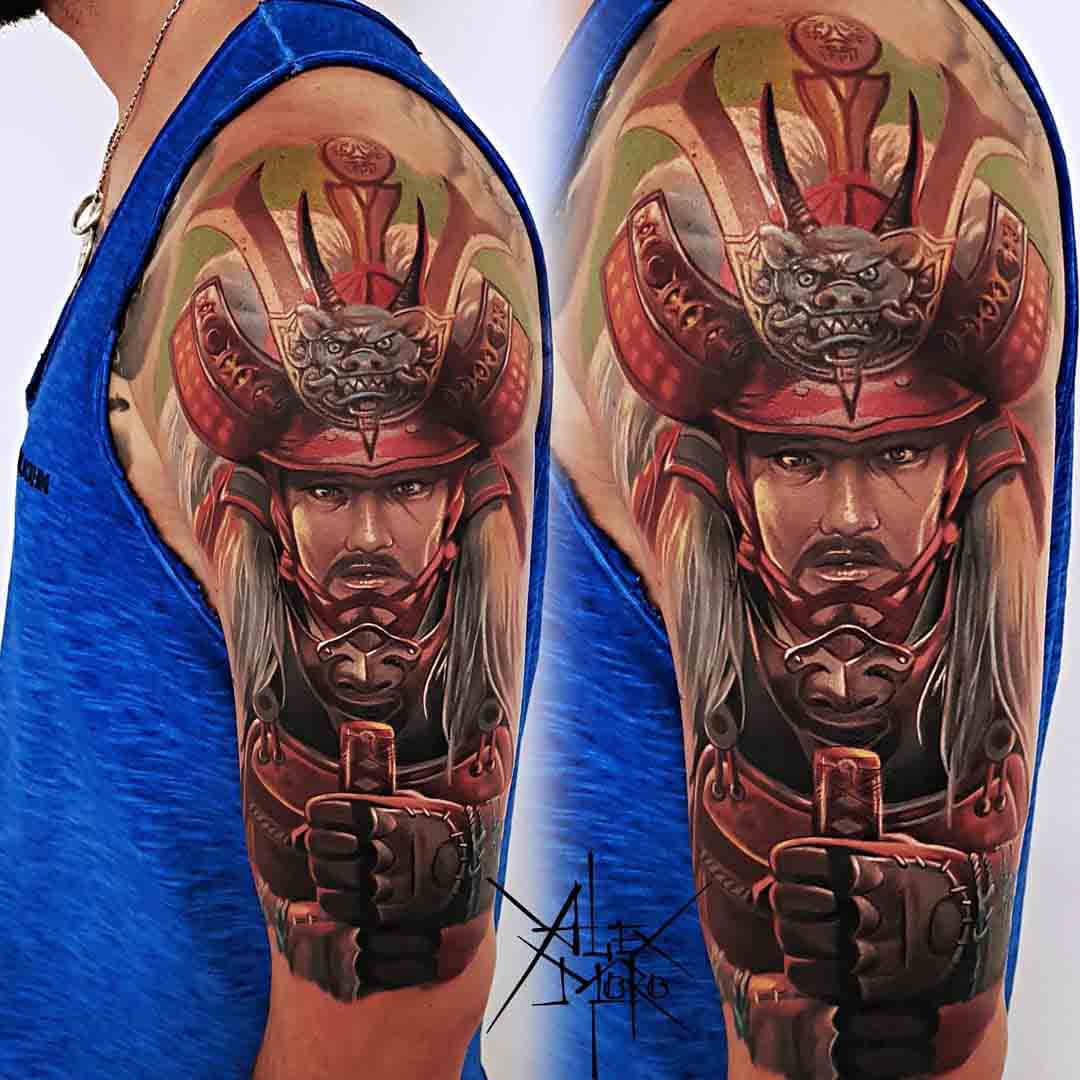 shoulder tattoo warrior