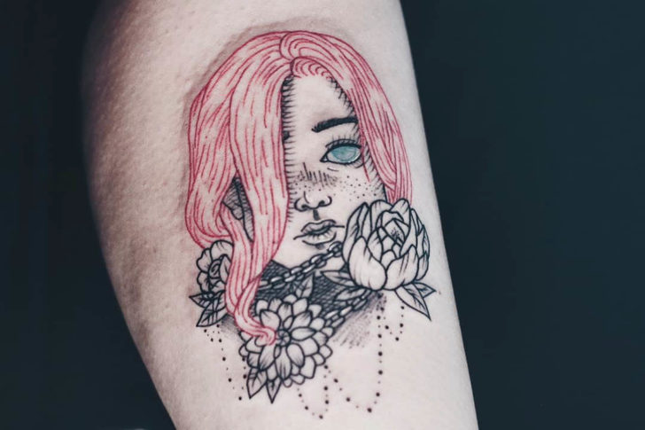 Girl Face Tattoo | Best Tattoo Ideas Gallery