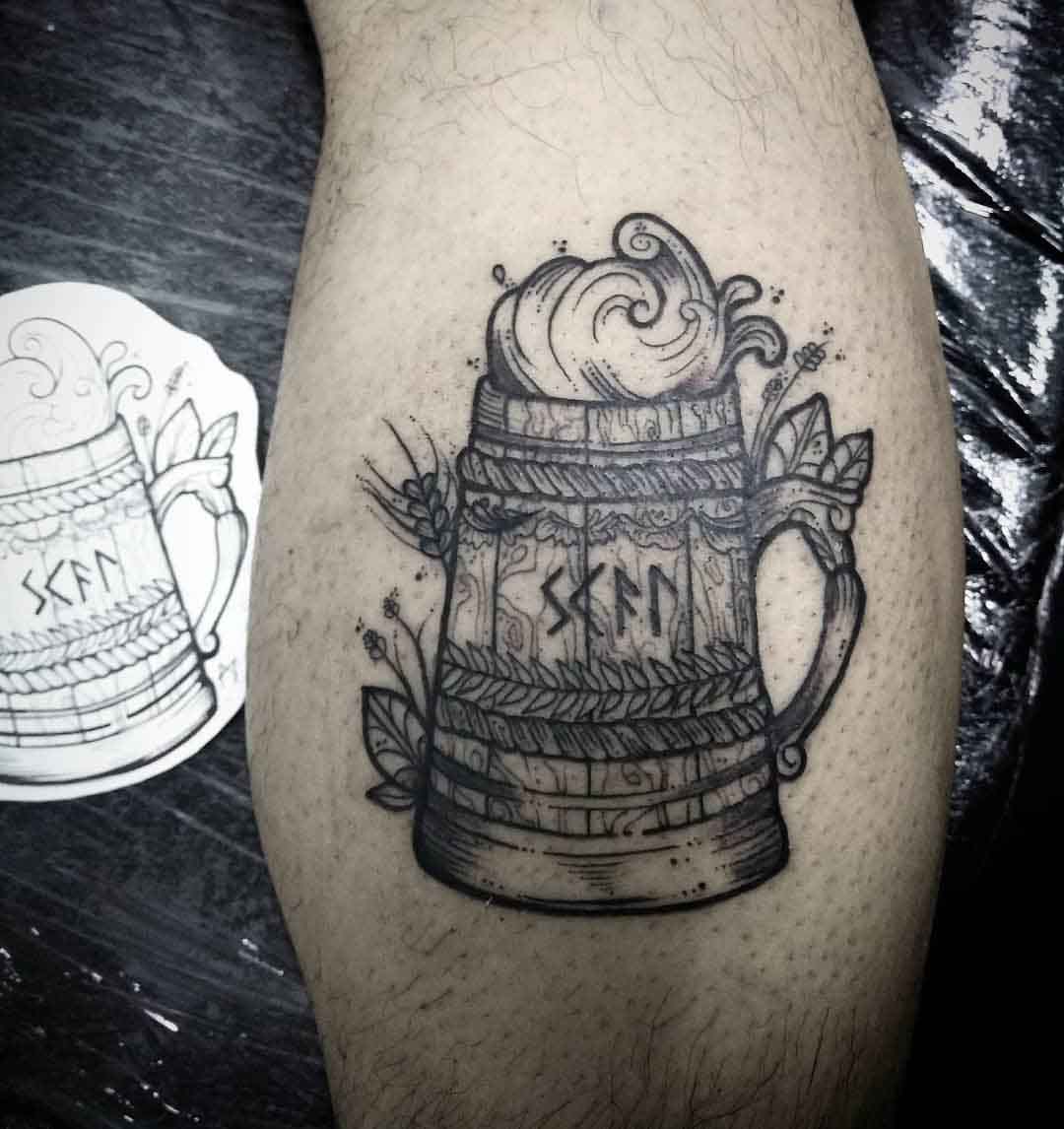 beer tattoo scandinavian