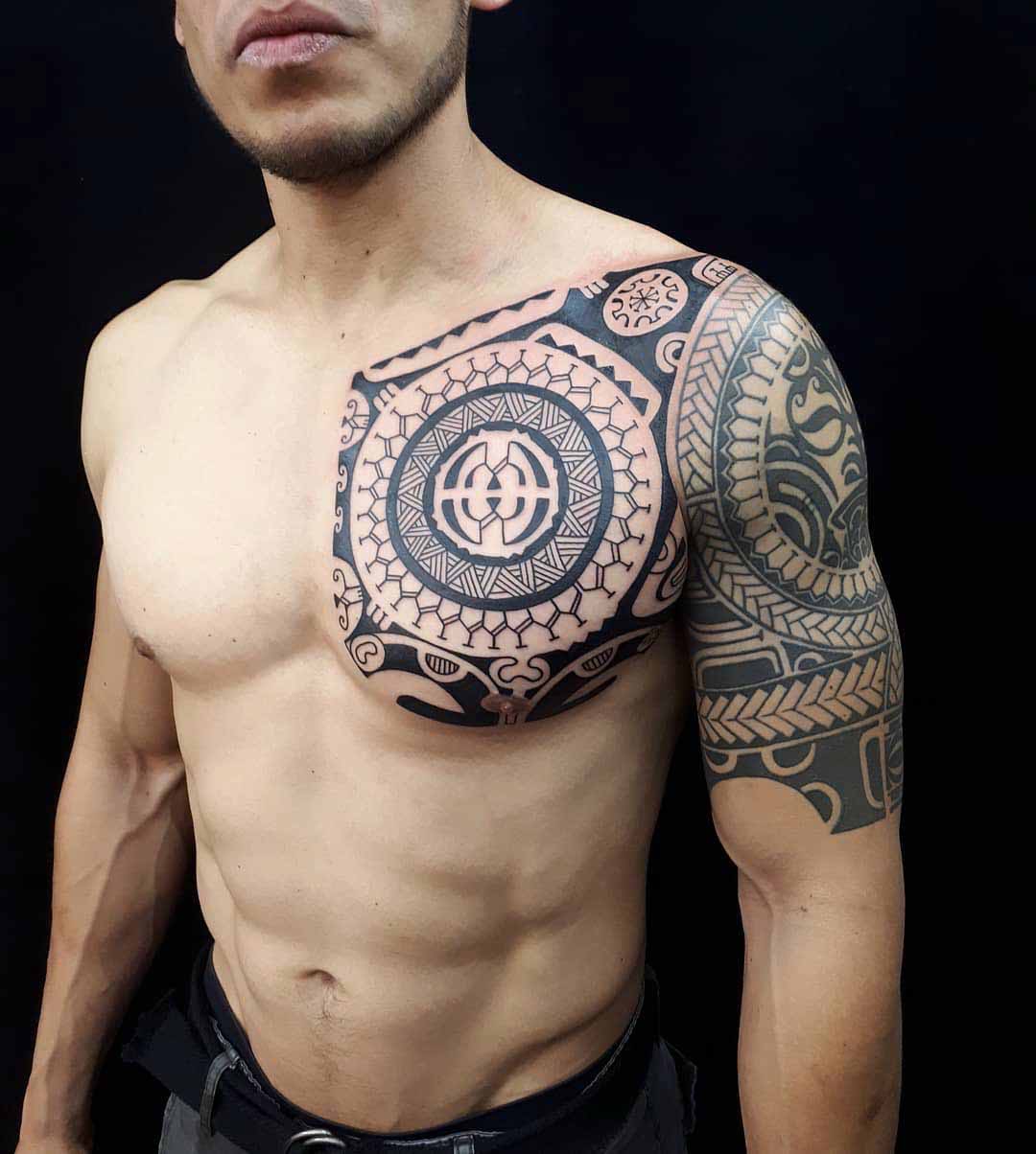 68 Perfect Samoan Shoulder Tattoos  Tattoo Designs  TattoosBagcom