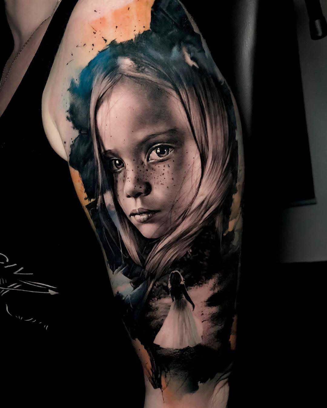 Girl Portrait tattoo