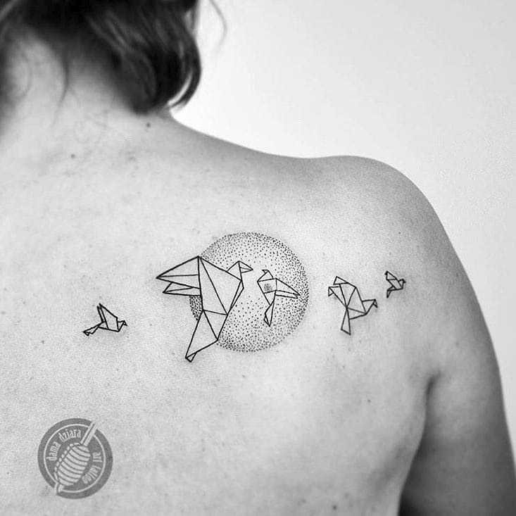 Origami Birds Tattoo - Best Tattoo Ideas Gallery