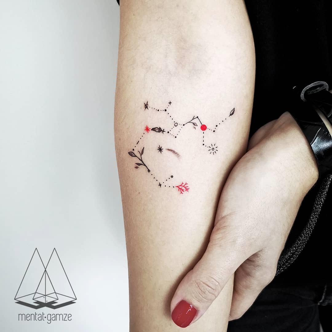 Sleaze Doll on Tumblr: Big and small dipper :) #matchingtattoos #tattoo#  #ink #girlytattoos #constellation# #apprentice #dotwork #sister