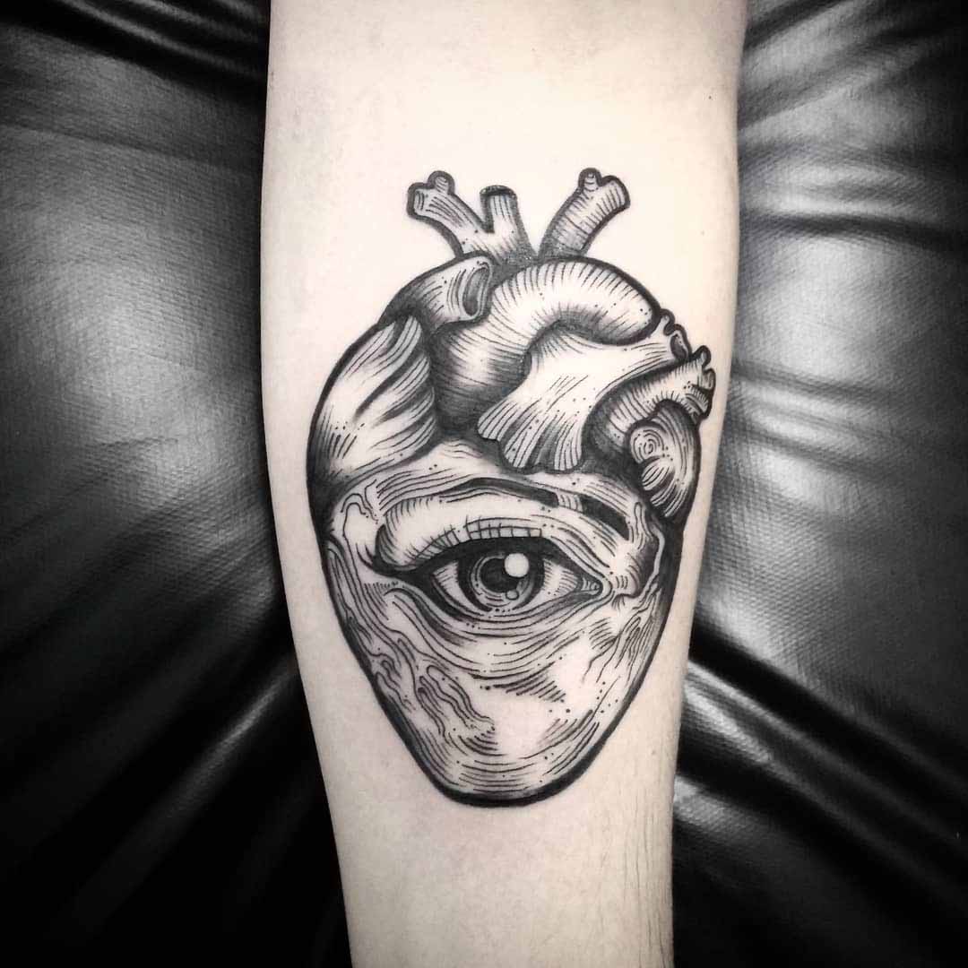 Heart with Eye tattoo by Felipe Rodrigues  Photo 17271
