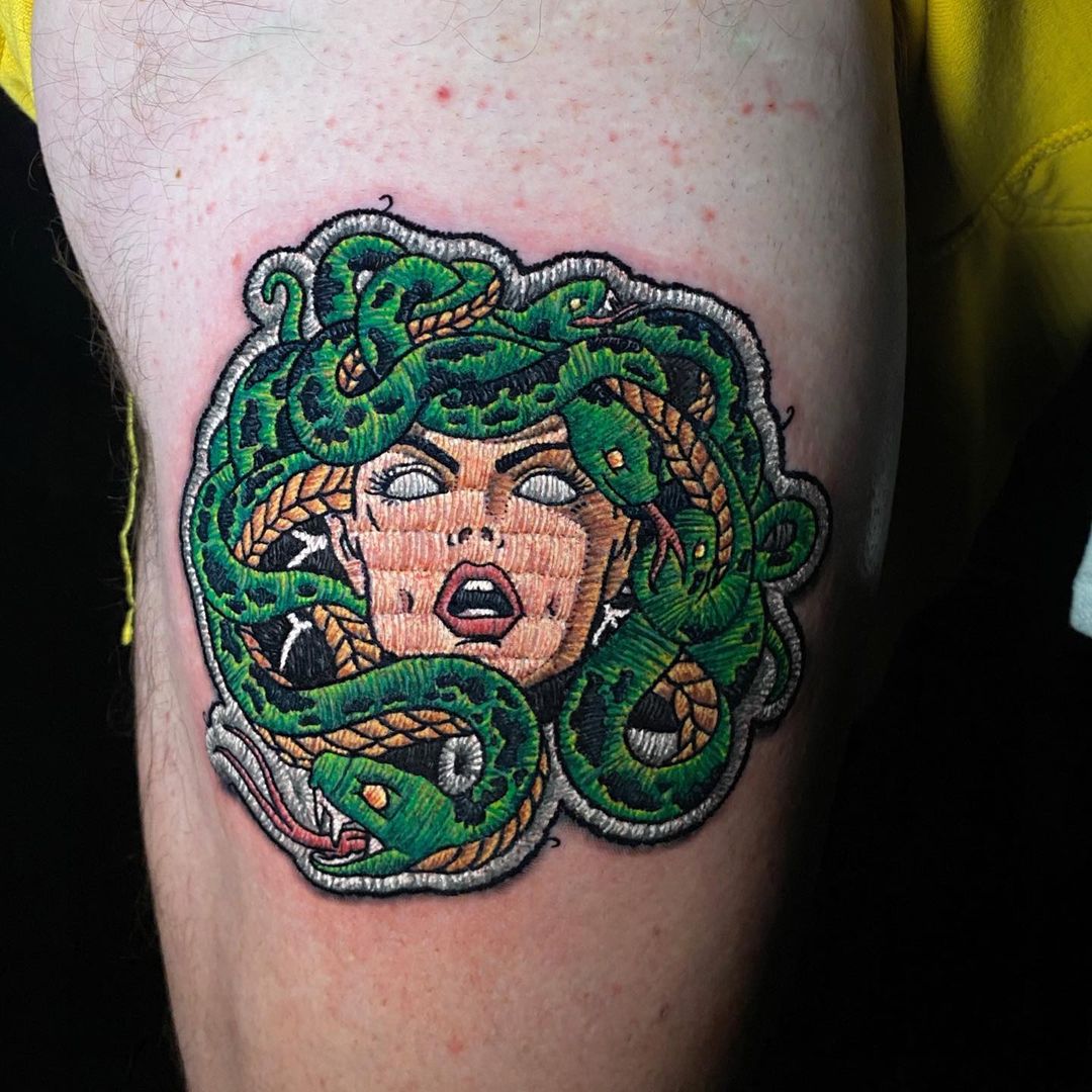 Medusa Tattoo Embroidered - Best Tattoo Ideas Gallery