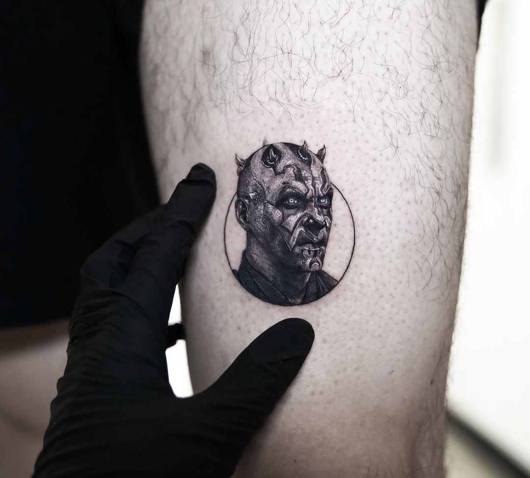 Darth Maul Portrait Tattoo - Best Tattoo Ideas Gallery