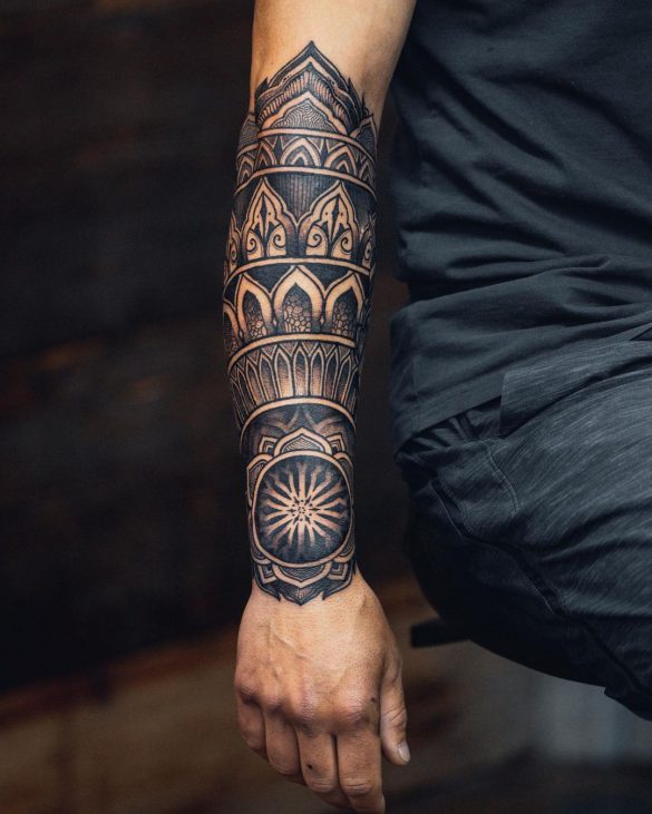 Tattoo design half arm