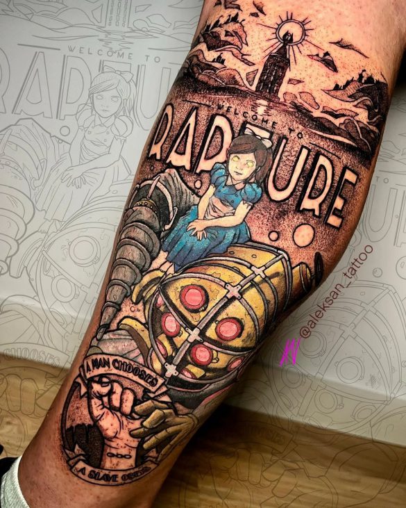 50+ Amazing Calf Tattoos | Art and Design | Leg tattoos, Sleeve tattoos, Calf  tattoo